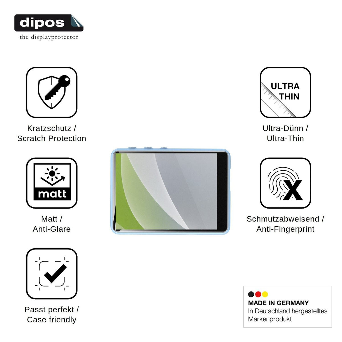 4x Screen Protector for ZAQE M4 Protection Anti Glare dipos