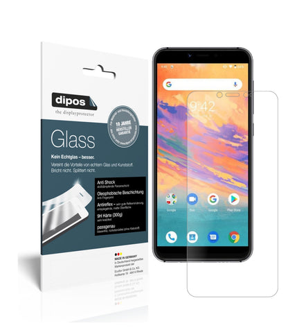 Matte Displayschutzfolie von dipos passend für Umidigi A3S, 9H kratzfest und blasenfrei montiert