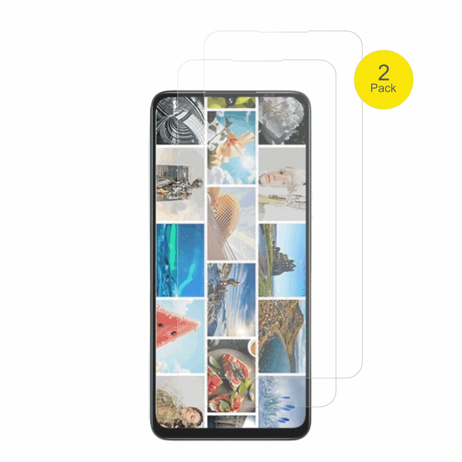 UmidigiA75x mit aufgebrachter dipos Flex Schutzfolie, glasklare Darstellung ohne Einschränkungen