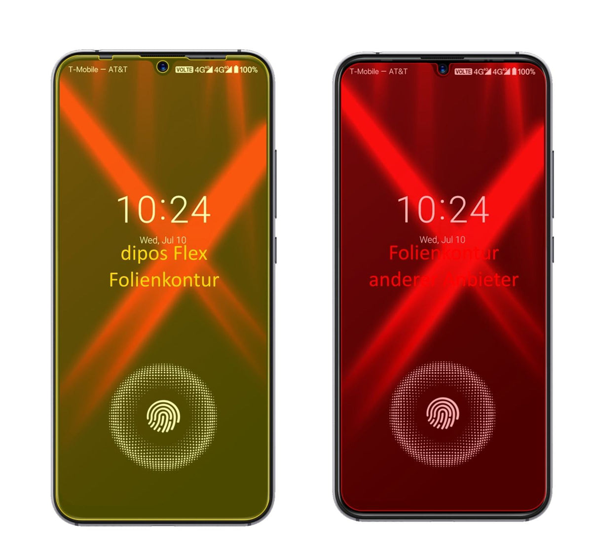 3x Screen Protector for Umidigi X Protective Film covers 100% dipos Flex