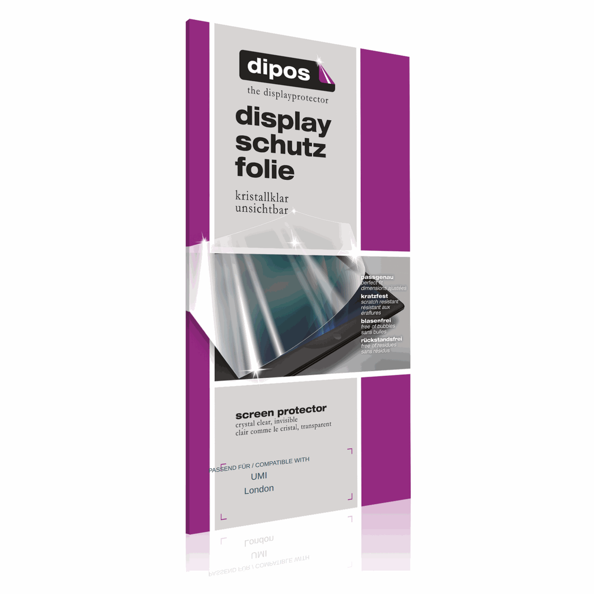 dipos 6x Clear Screen Protector for UMI London