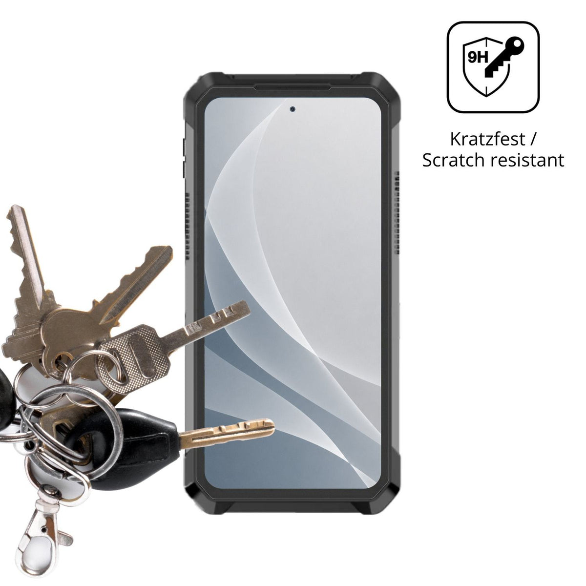 dipos Displayschutz für Unihertz Tank 5, mattierte Oberfläche, robuste Festigkeit und perfekte Passform