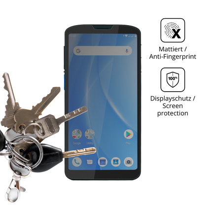 dipos Displayschutz für Unitech EA630, mattierte Oberfläche, Blickschutzfilter und perfekter Passform
