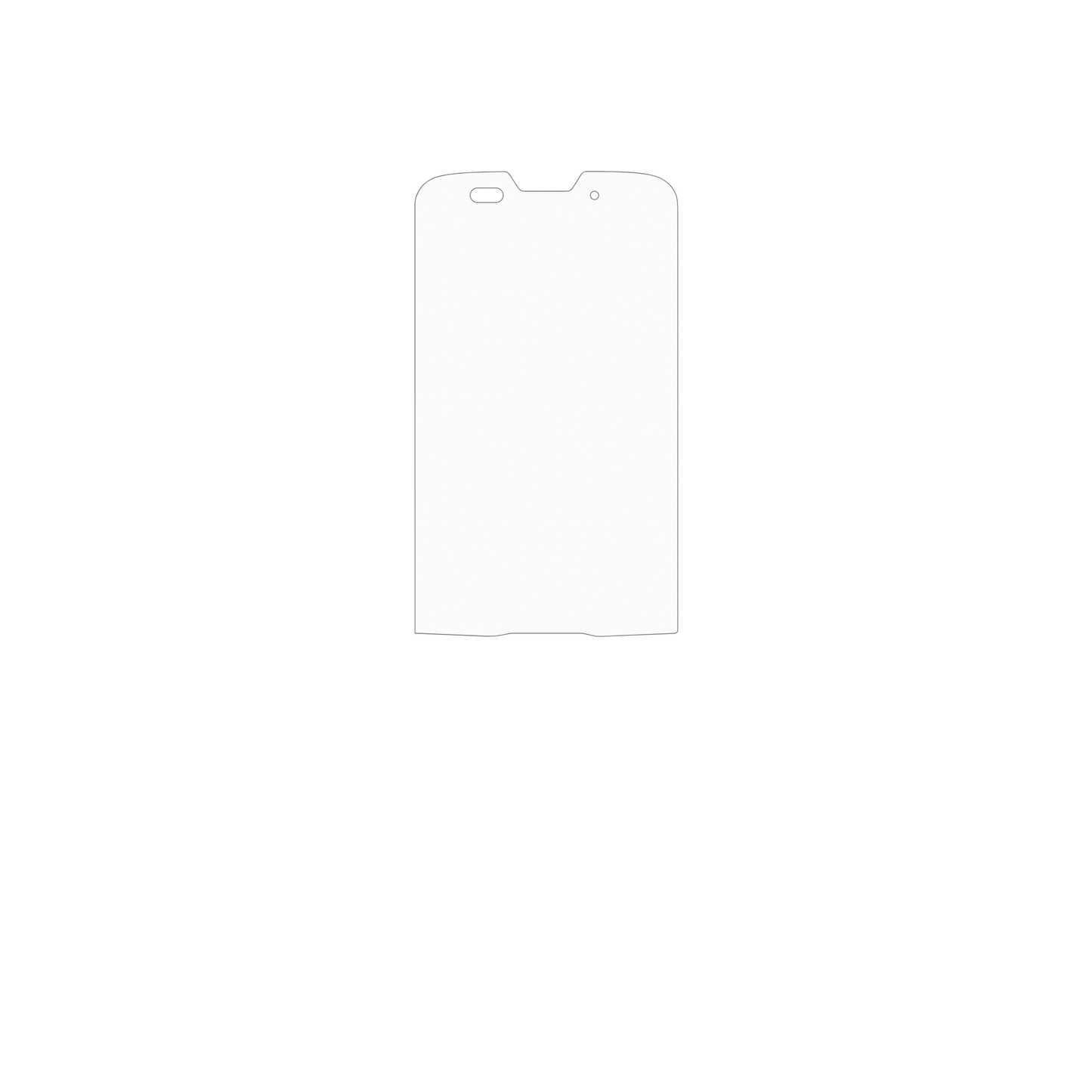 dipos Displayschutz für Unitech HT330, mattierte Oberfläche, geringe Dicke und perfekte Passform