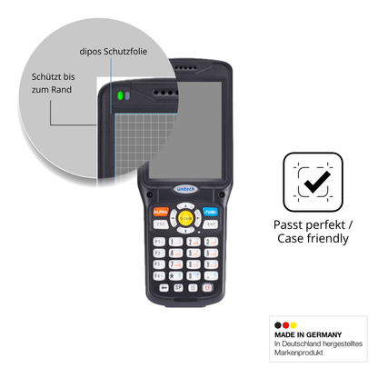 Schutzglasfolie mit optimaler Passform, zur Verwendung mit Hüllen geeignet
