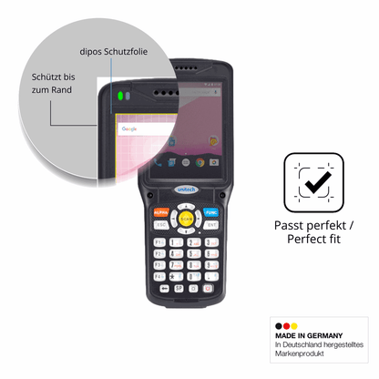 Schutz gegen Kratzer auf dem Unitech HT510A Glas durch Schlüssel oder Ähnliches