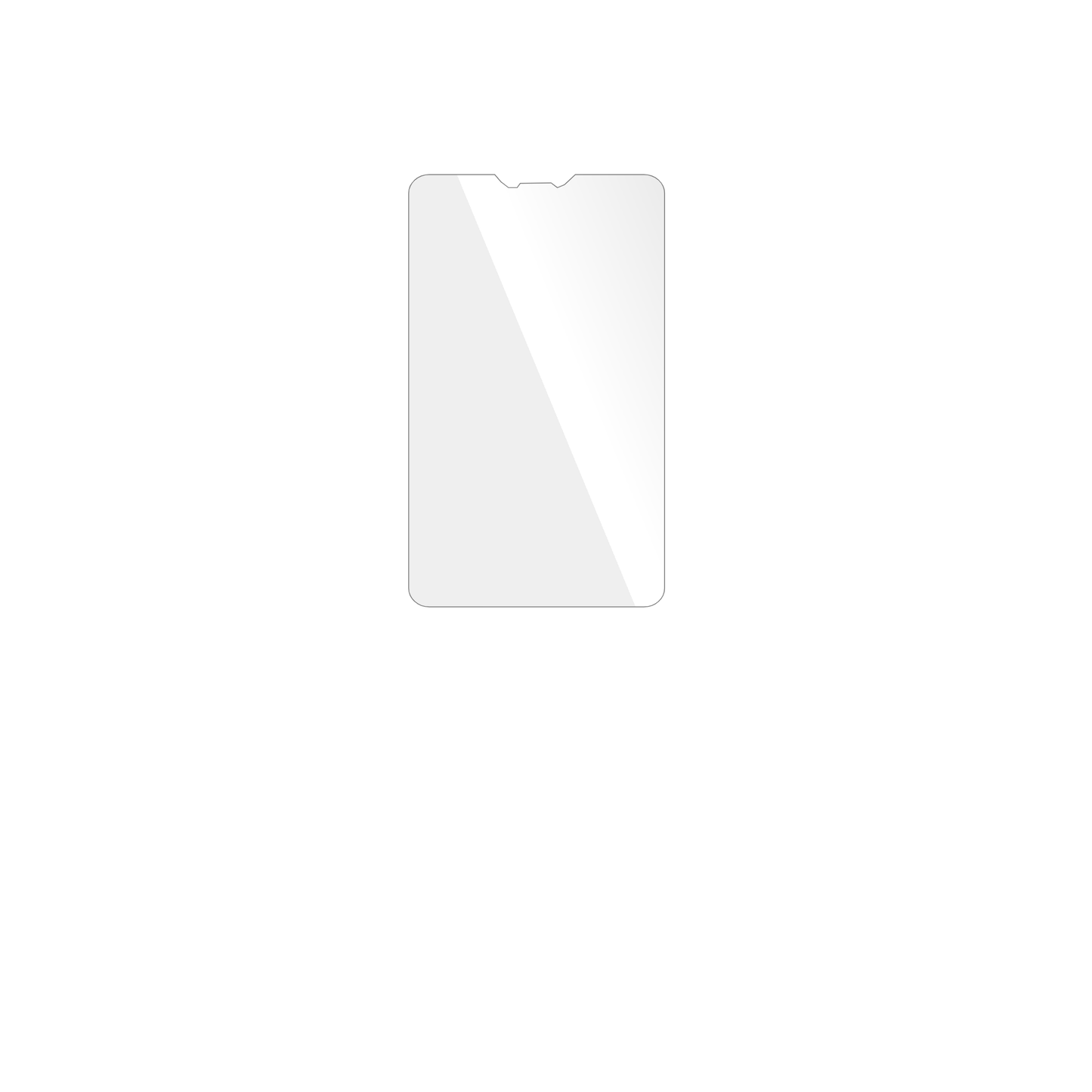 dipos Displayschutz für Unitech HT730, transparente Oberfläche, geringe Dicke und perfekte Passform