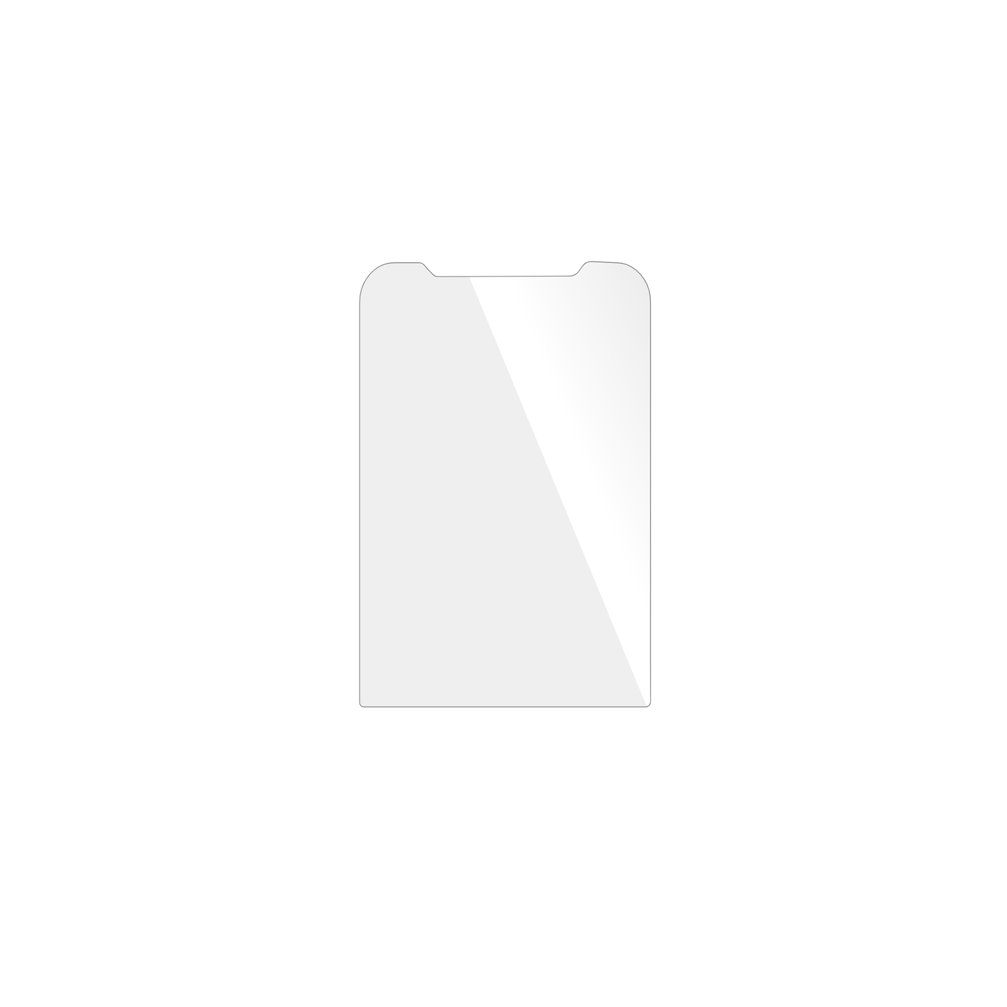 dipos Displayschutz für Unitech TB85, transparente Oberfläche, geringe Dicke und perfekte Passform
