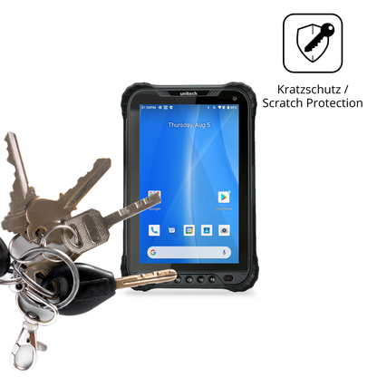 Schutz gegen Kratzer auf dem Unitech TB85 Plus Glas durch Schlüssel oder Ähnliches