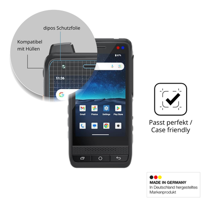 Schutzfolie mit optimaler Passform, zur Verwendung mit Hüllen geeignet