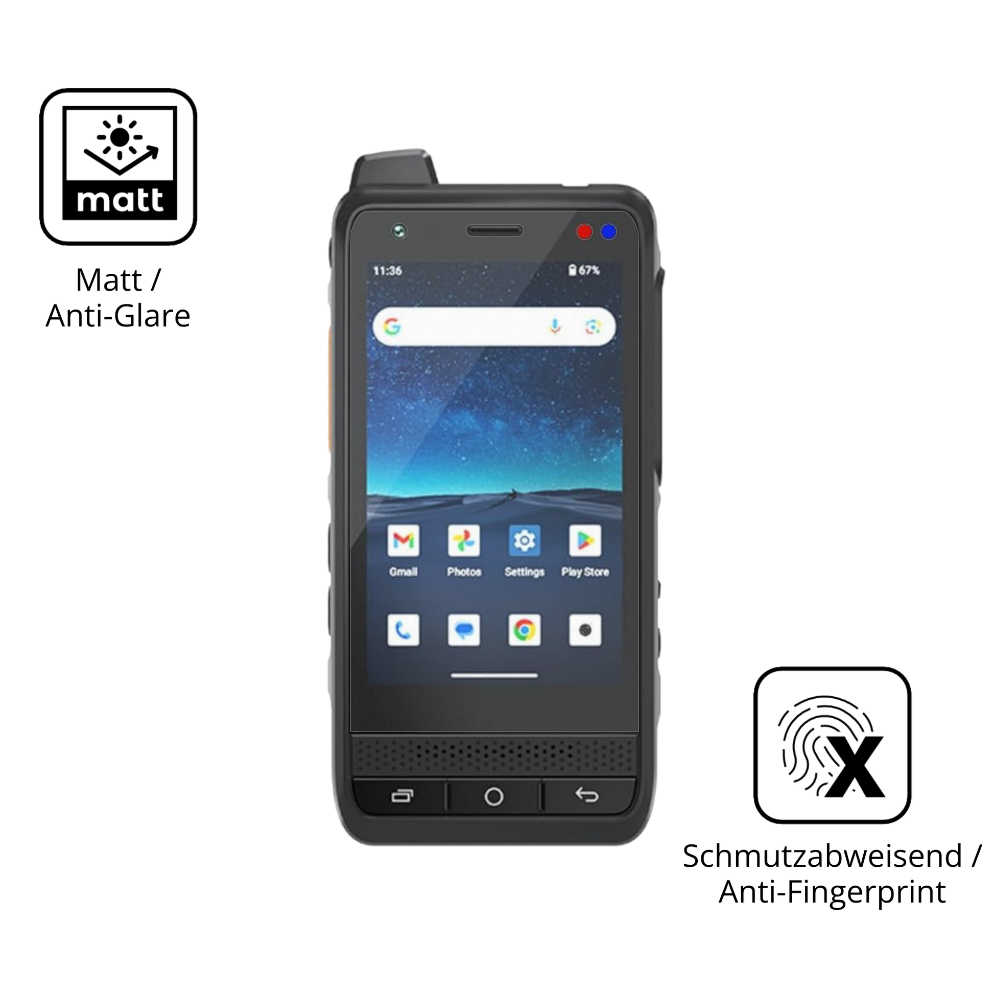 9H Hartbeschichtete, flexible Folie passend zugeschnitten für UNIWA F400