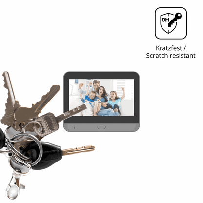 dipos Displayschutz für URPIZY 1223 Türspion Display, mattierte Oberfläche, robuste Festigkeit und perfekte Passform