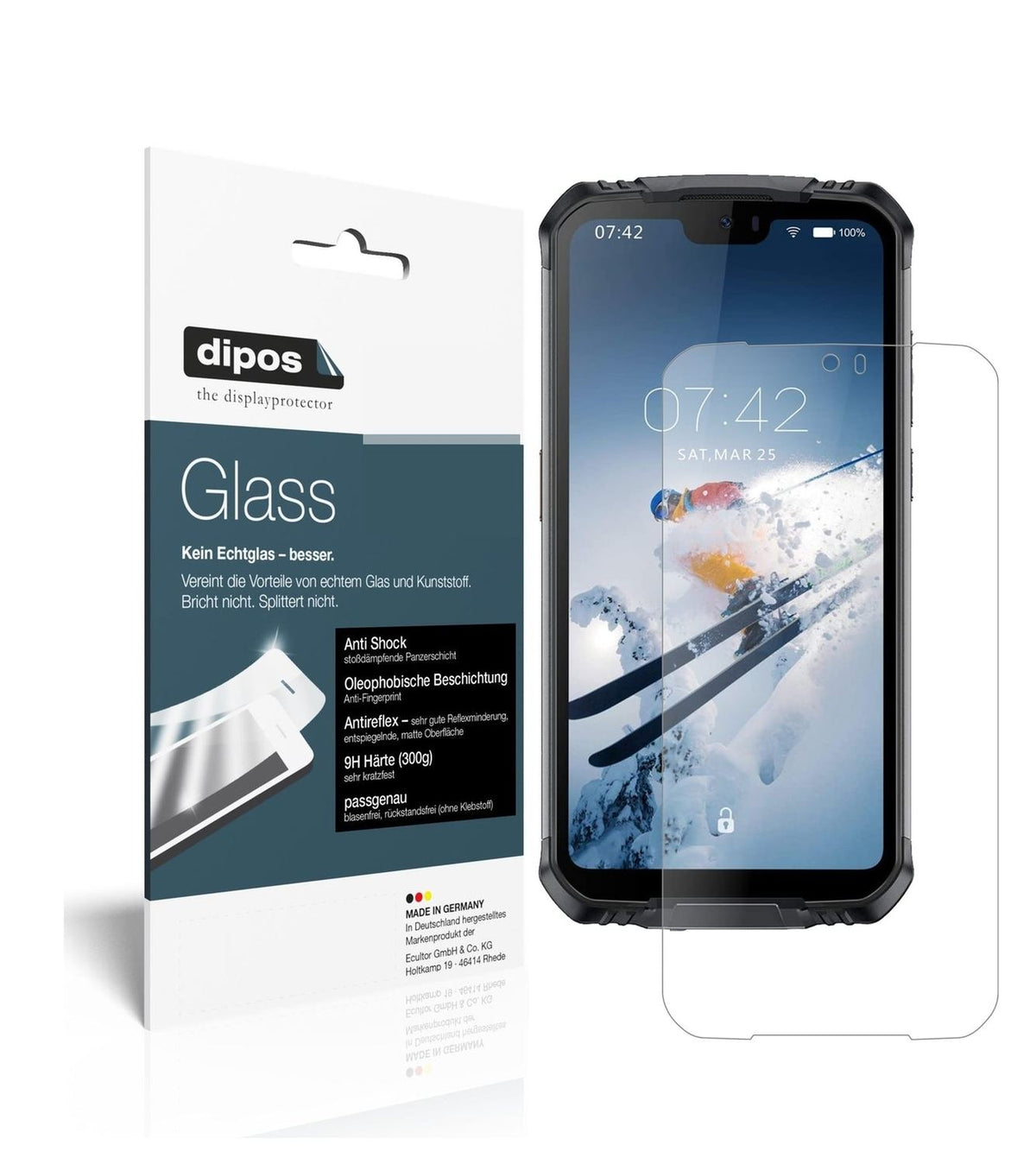 Screen Protector for Doogee S88 Pro matte Flexible Glass 9H dipos
