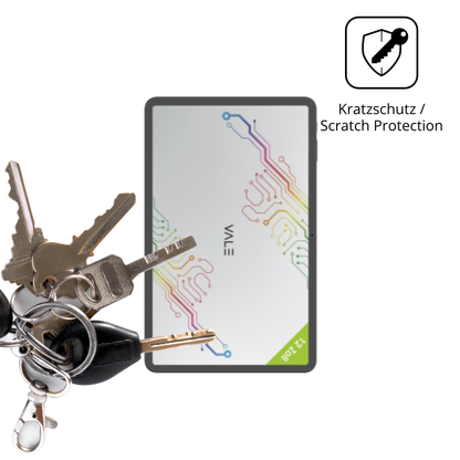Schutz gegen Kratzer auf dem Vale V12X LTE 12.6 Zoll Glas durch Schlüssel oder Ähnliches