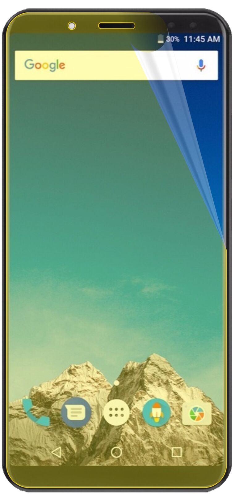 dipos Displayschutz für Vernee X, transparente Oberfläche, geringe Dicke und perfekte Passform