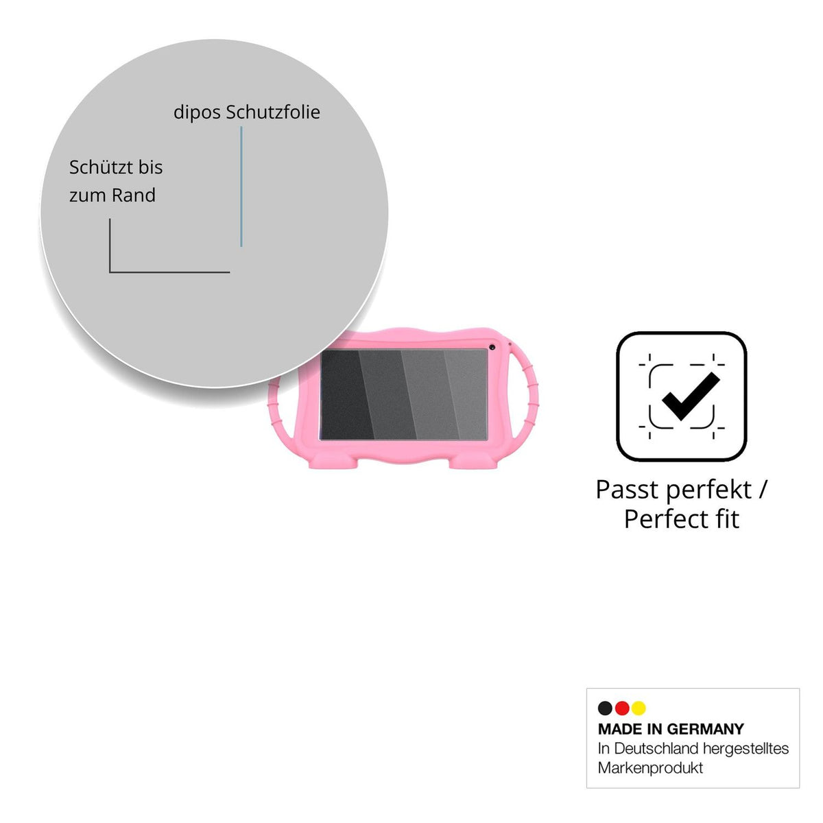 Screen Protector for VESWWE Kinder Tablet 7 Inch Privacy Filter 4-Way 