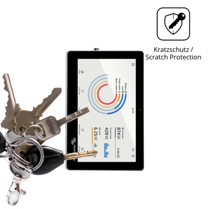 Schutz gegen Kratzer auf dem Victron Energy GX Touch 70 Flush Glas durch Schlüssel oder Ähnliches