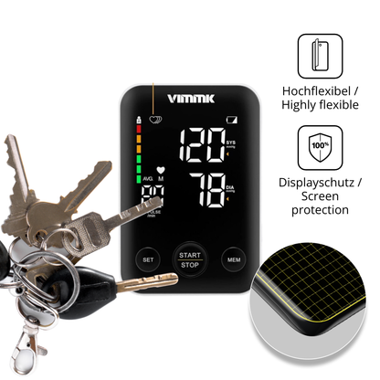 dipos Displayschutz für Vimmk Blutzuckermessgerät, transparente Oberfläche, geringe Dicke und perfekte Passform