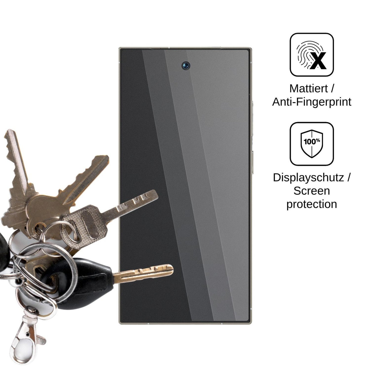 Screen Protector for viqee 5G Privacy Filter 4-Way Protection dipos