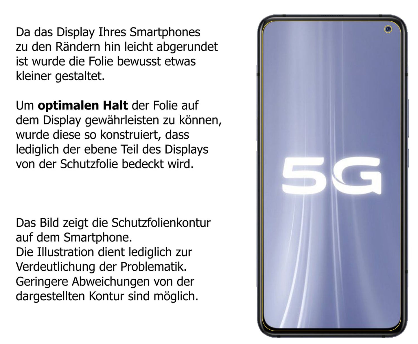 dipos Displayschutz für Vivo iQOO 3 5G, mattierte Oberfläche, robuste Festigkeit und perfekte Passform