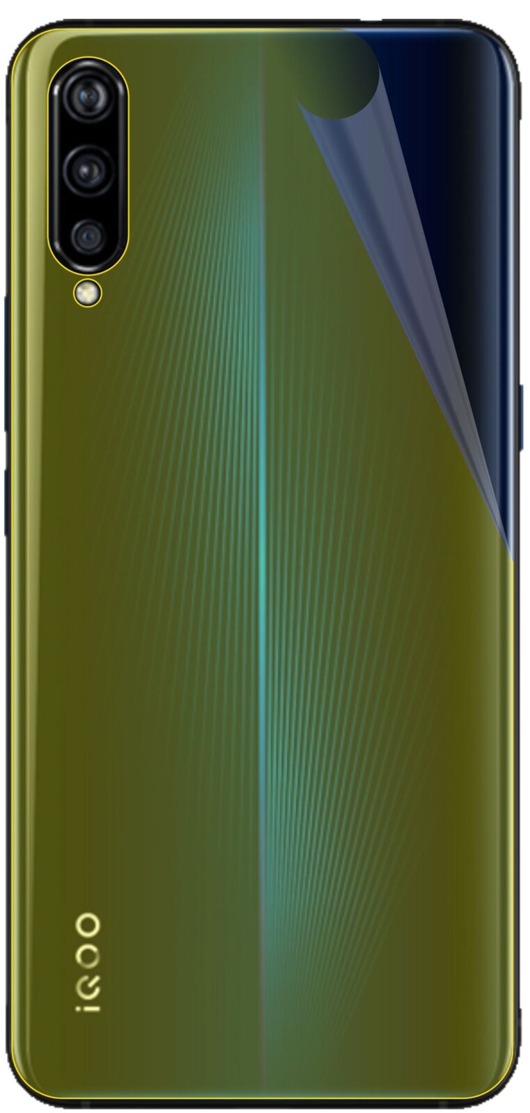 dipos Displayschutz für Vivo IQOO Rückseite, transparente Oberfläche, geringe Dicke und perfekte Passform