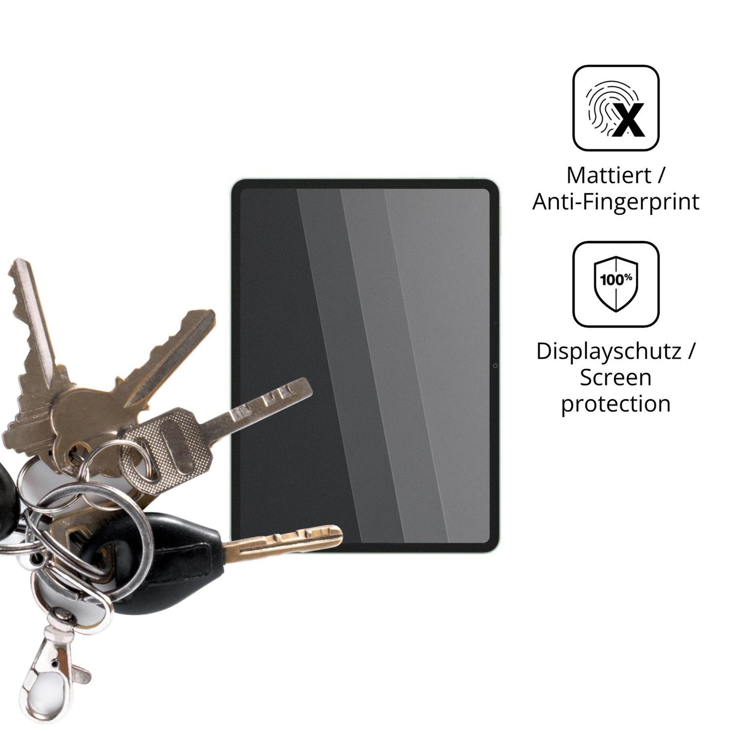 dipos Displayschutz für Vivo Pad5c, mattierte Oberfläche, Blickschutzfilter und perfekter Passform