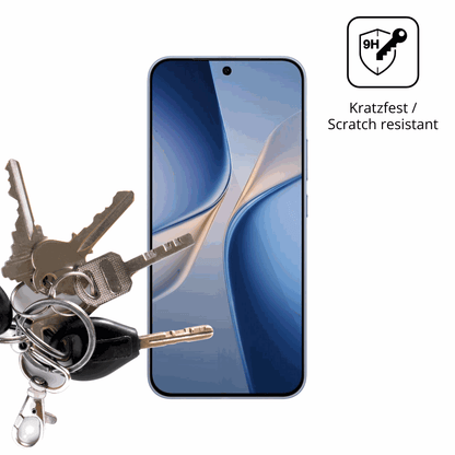 dipos Displayschutz für Vivo T5 Pro, transparente Oberfläche, perfekte Passform auch für die Rundungen