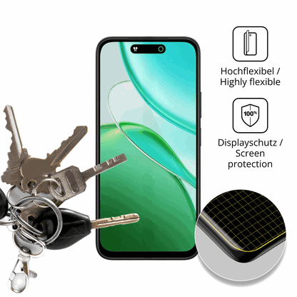 dipos Displayschutz für Vivo T5x, transparente Oberfläche, geringe Dicke und perfekte Passform
