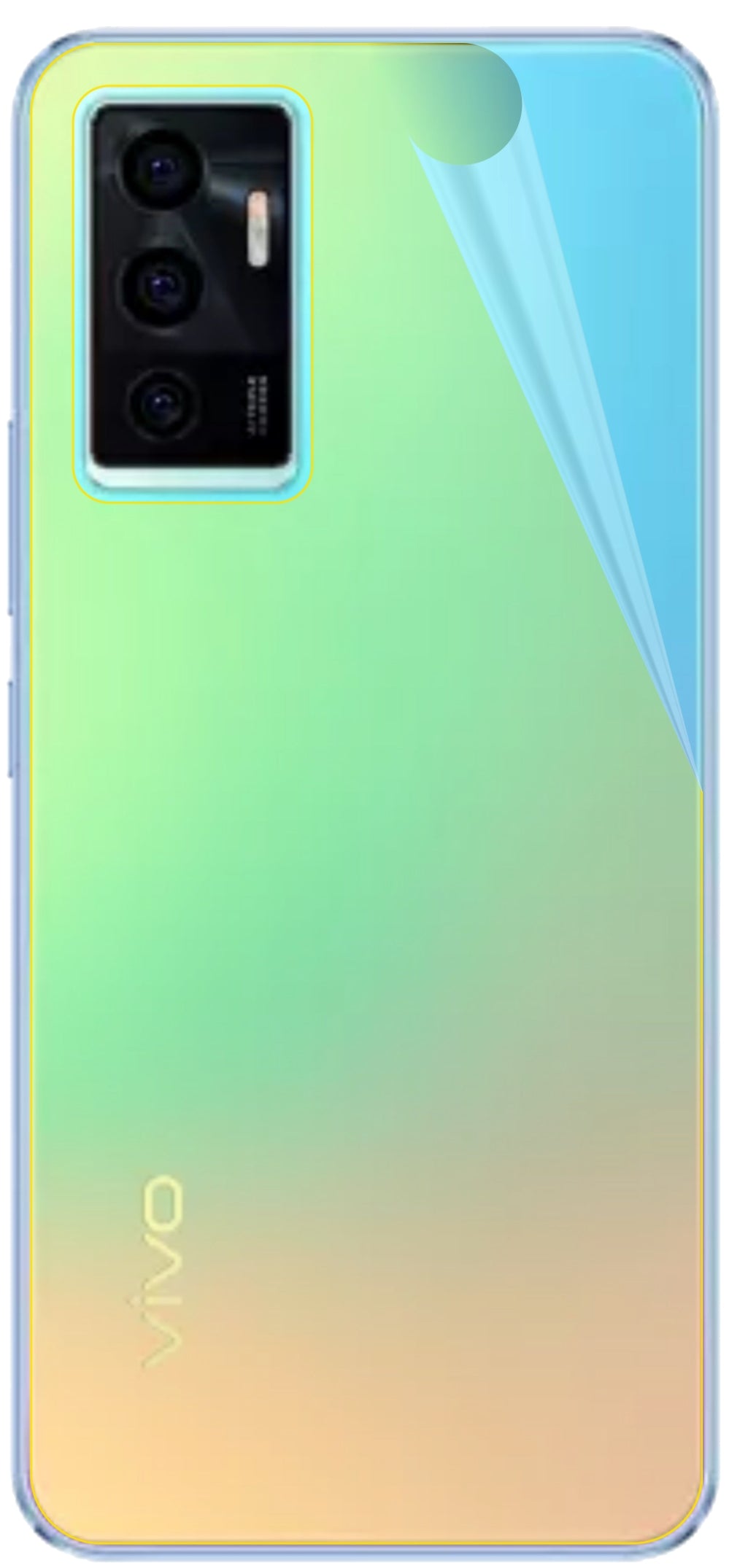 dipos Displayschutz für Vivo V23e 5G Rückseite, transparente Oberfläche, geringe Dicke und perfekte Passform