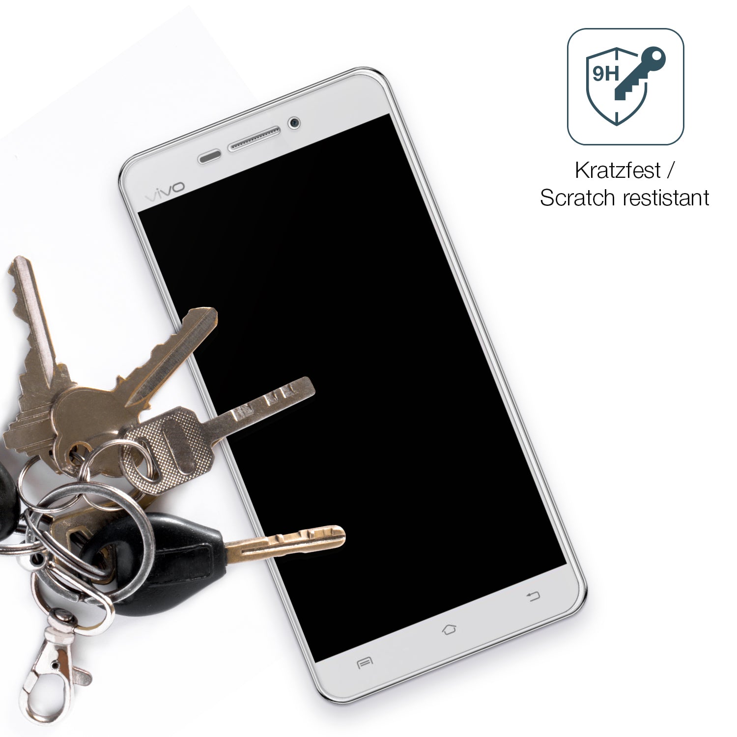 dipos Displayschutz für Vivo X3S, mattierte Oberfläche, robuste Festigkeit und perfekte Passform