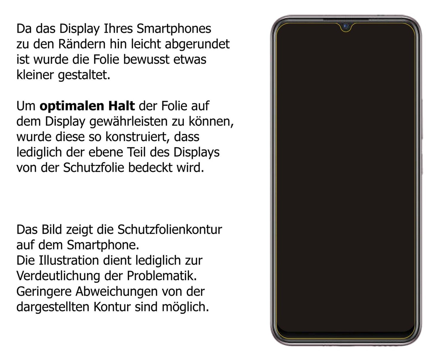 dipos Displayschutz für Vivo X50E, transparente Oberfläche, perfekte Passform auch für die Rundungen