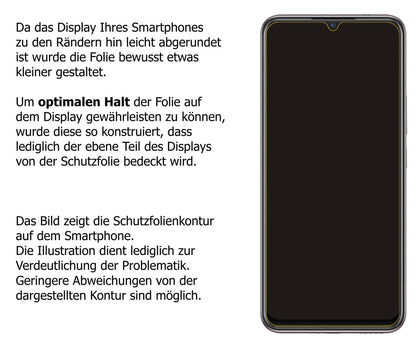 dipos Displayschutz für Vivo X50E, transparente Oberfläche, perfekte Passform auch für die Rundungen