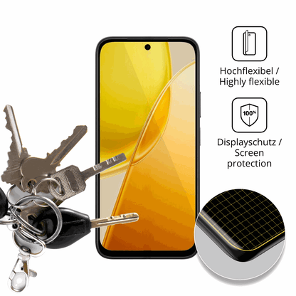 dipos Displayschutz für Vivo Y51 Pro 5G, transparente Oberfläche, geringe Dicke und perfekte Passform