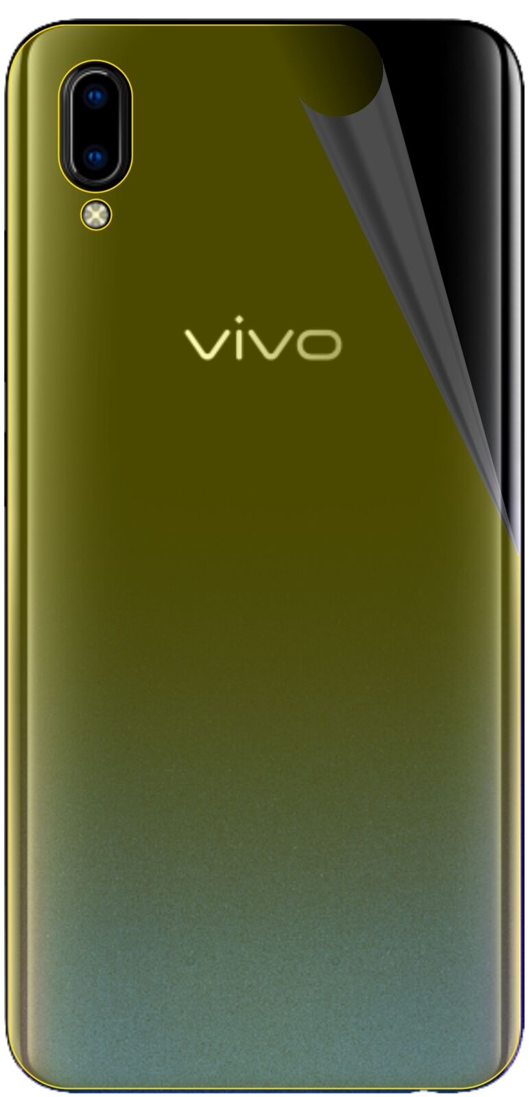 dipos Displayschutz für Vivo Y93 Rückseite, transparente Oberfläche, geringe Dicke und perfekte Passform