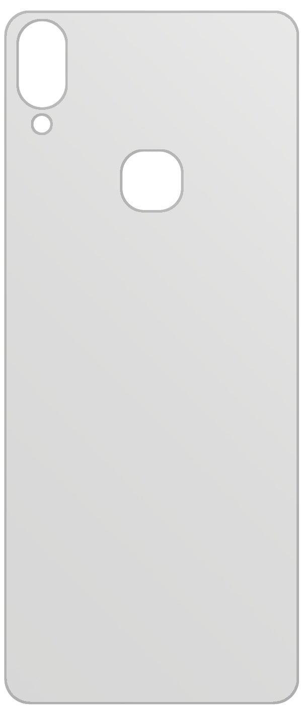 dipos Displayschutz für Vivo Z3x Rückseite, mattierte Oberfläche, geringe Dicke und perfekte Passform