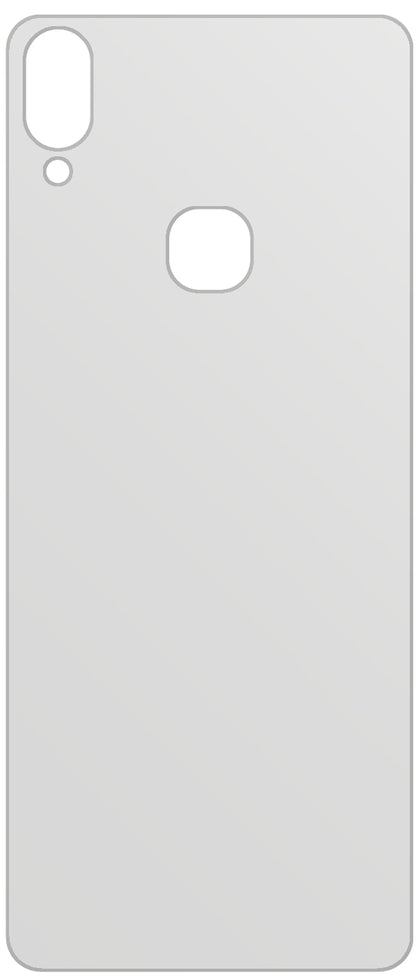 dipos Displayschutz für Vivo Z3x Rückseite, mattierte Oberfläche, geringe Dicke und perfekte Passform