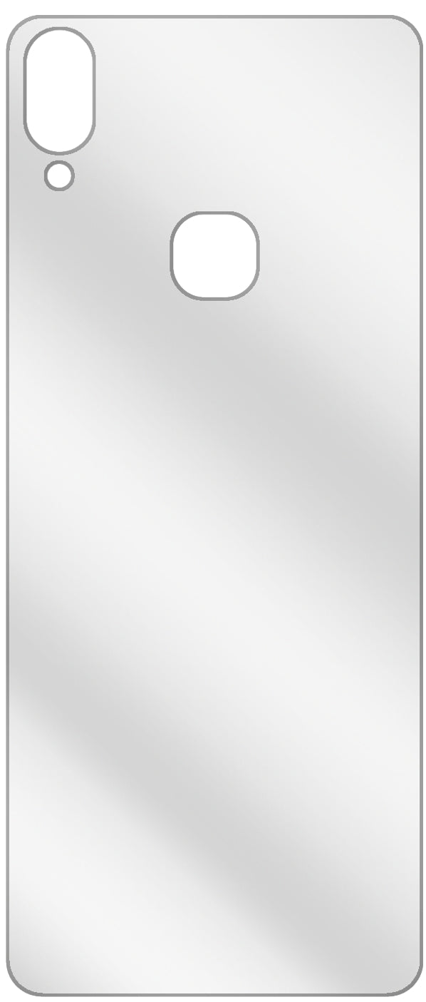 dipos Displayschutz für Vivo Z3x Rückseite, transparente Oberfläche, geringe Dicke und perfekte Passform