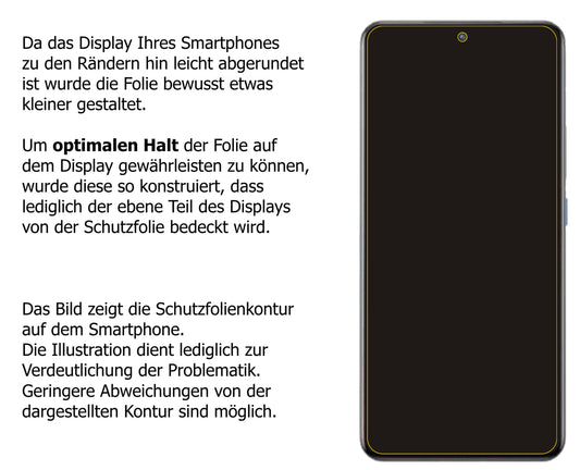 dipos Displayschutz für Vivo iQOO 8, transparente Oberfläche, perfekte Passform auch für die Rundungen