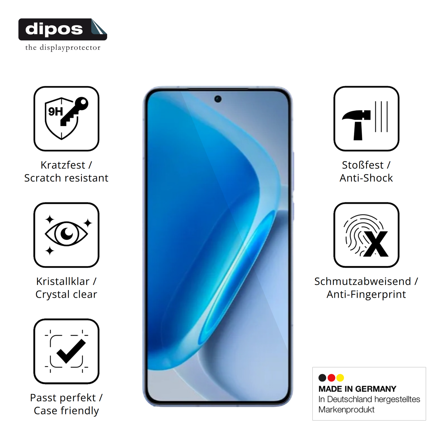 2x 9H Schutzfolie für Vivo Iqoo Neo 11 Panzerfolie