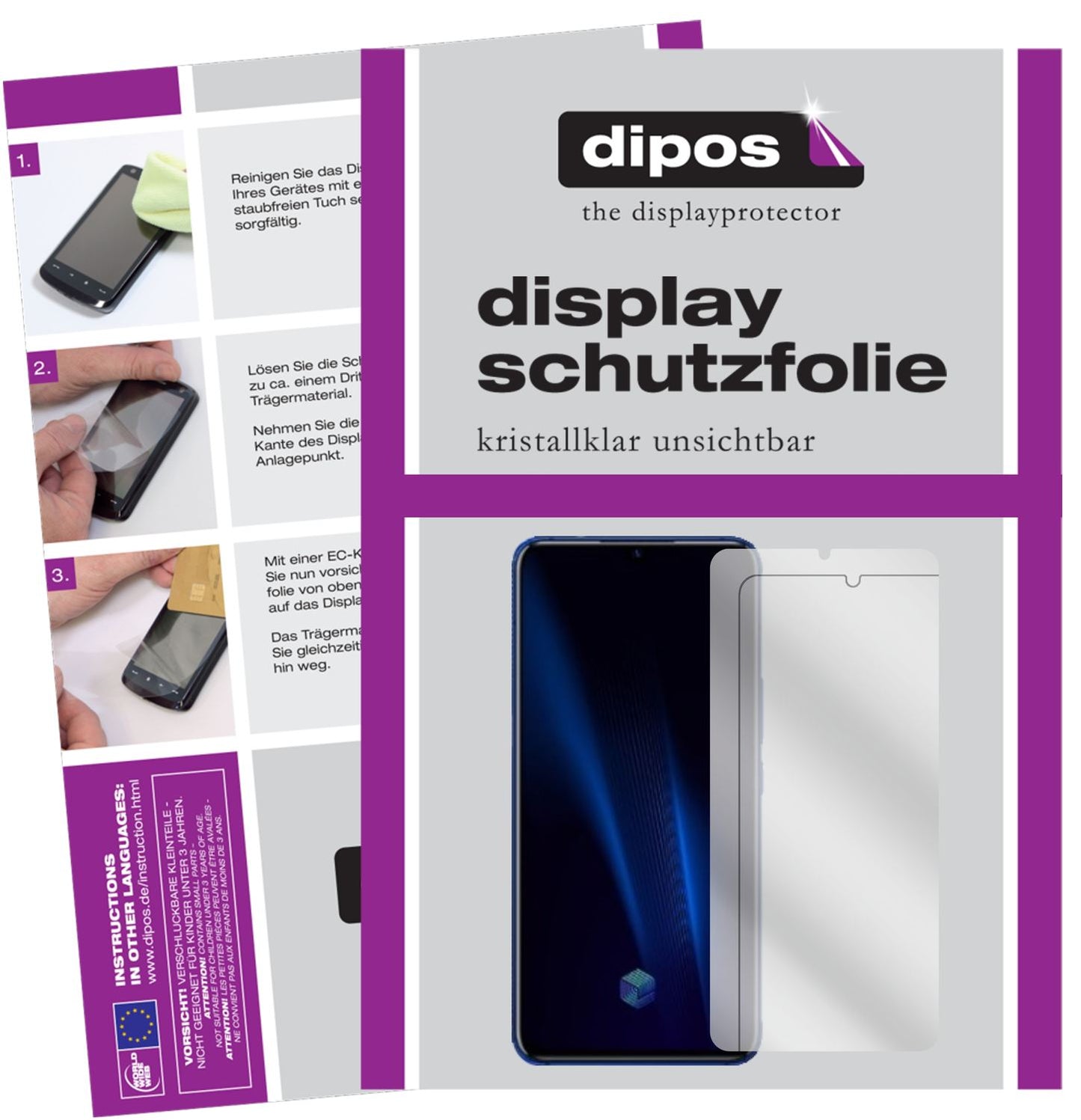 2+2x Screen Protector for Vivo IQOO Pro Protection Crystal Clear dipos