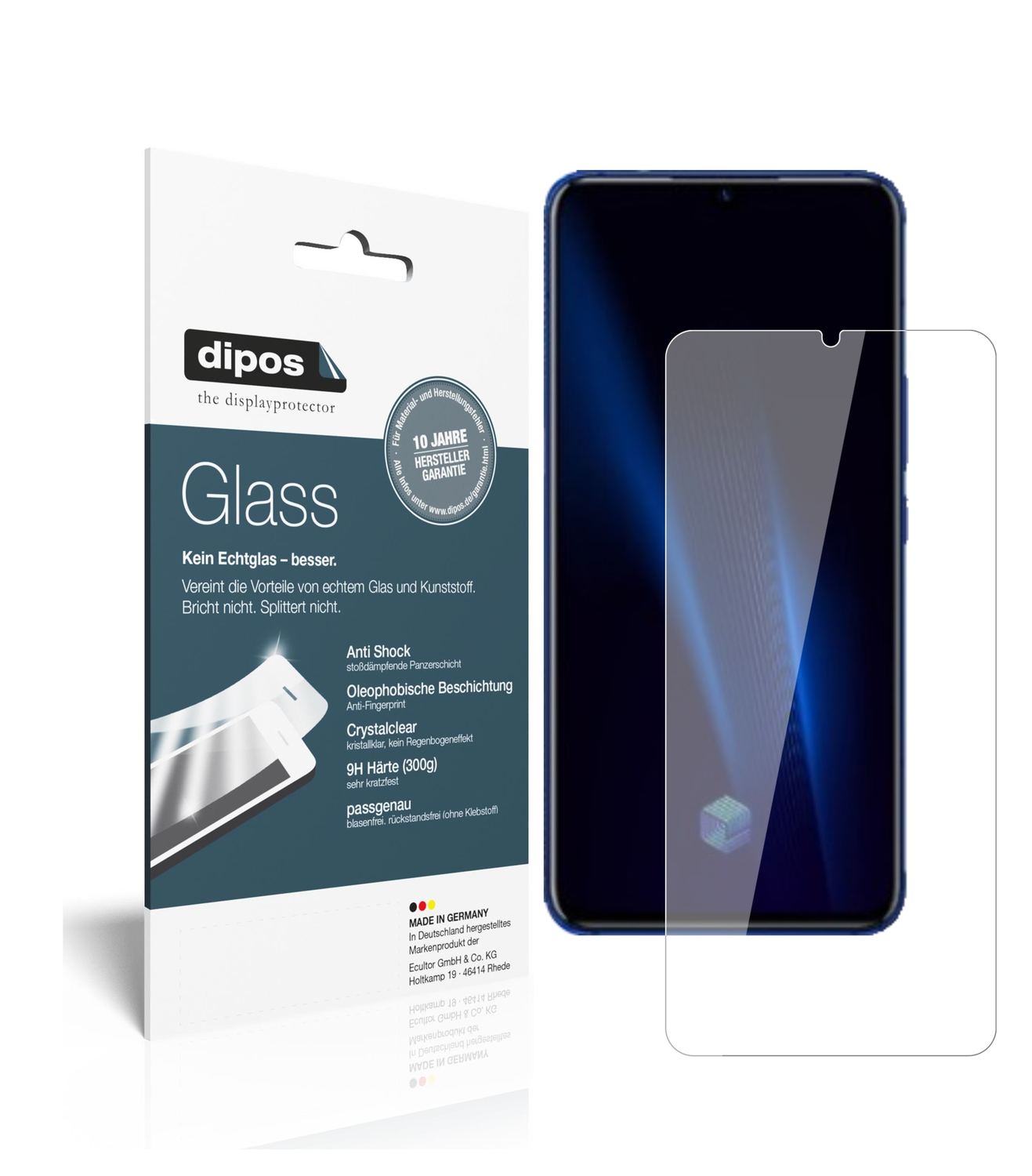 1+1x Screen Protector for Vivo IQOO Pro 5G Flexible Glass 9H dipos