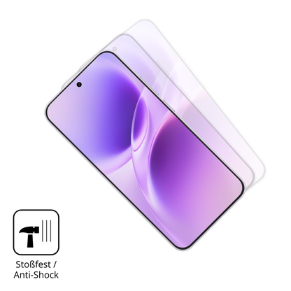 Schutz gegen Kratzer auf dem Vivo S50 Pro mini Glas durch Schlüssel, Stöße gegen die Tischkante oder Stürze