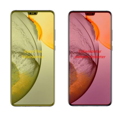 3x Screen Protector for Vivo S7 5G Protective Film covers 100% dipos Flex