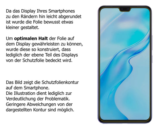 Schutzfolie mit optimaler Passform, zur Verwendung mit Hüllen geeignet