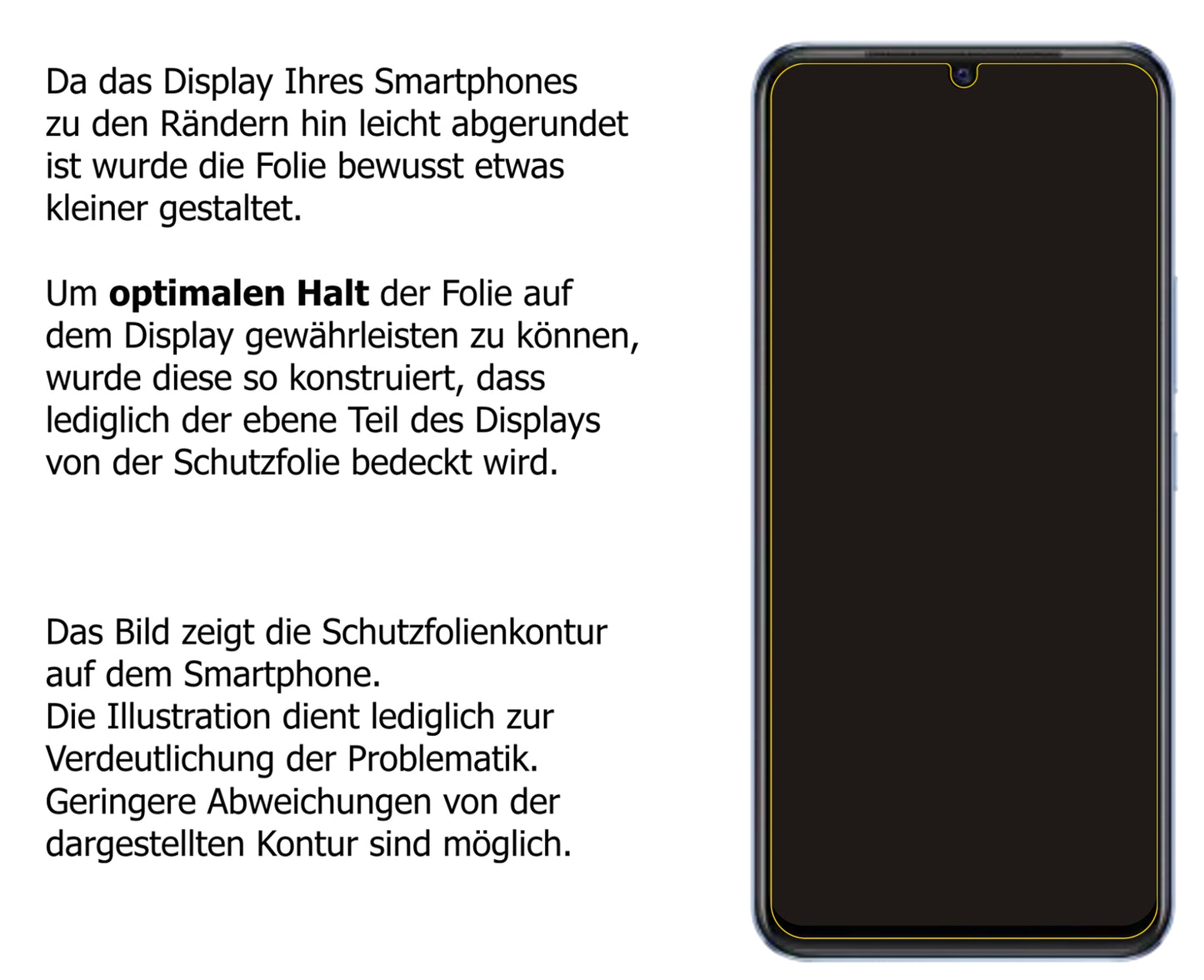 Dünne und klare Folie passend zugeschnitten für Vivo V23e 5G