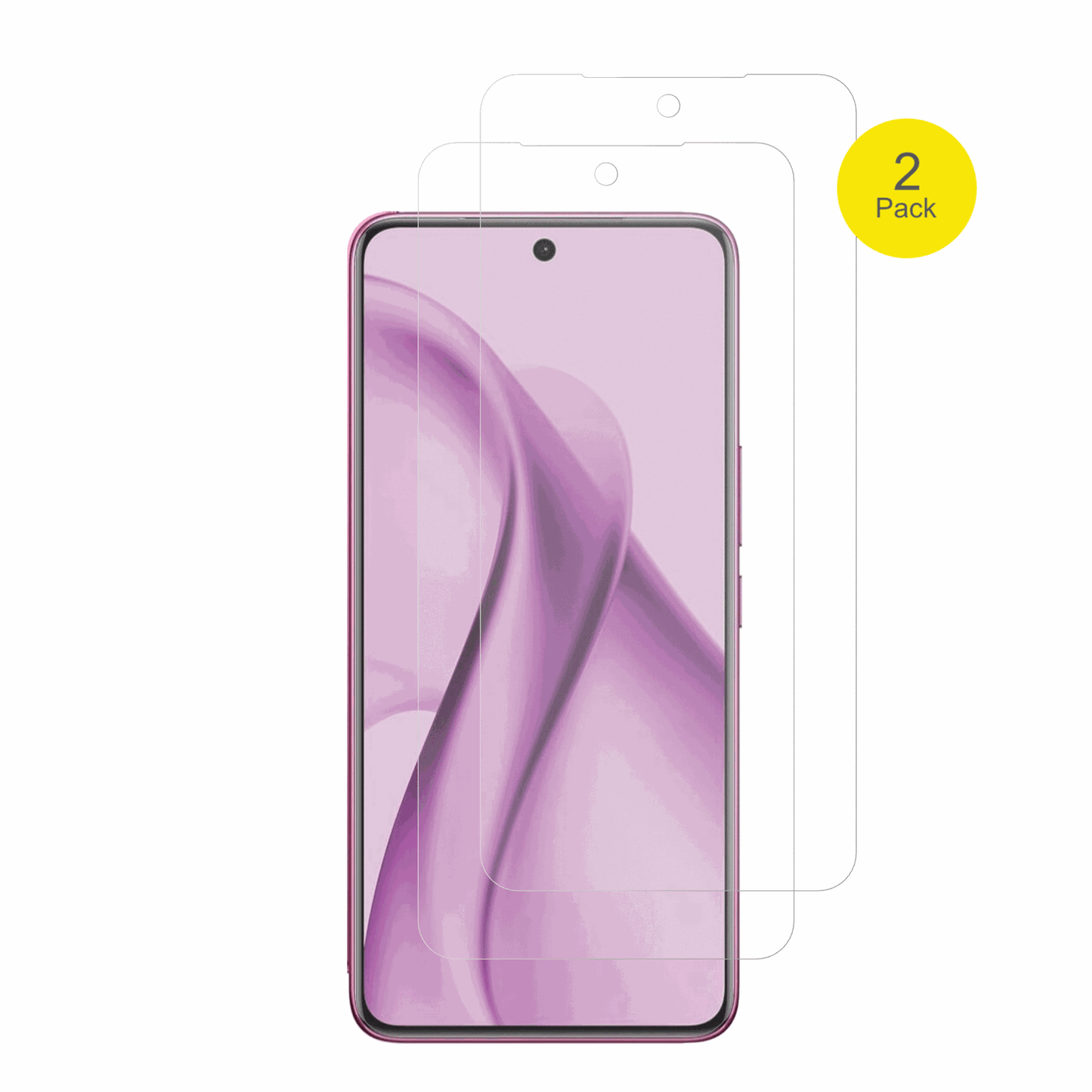 vivov60e 5g mit aufgebrachter dipos Flex Schutzfolie, glasklare Darstellung ohne Einschränkungen