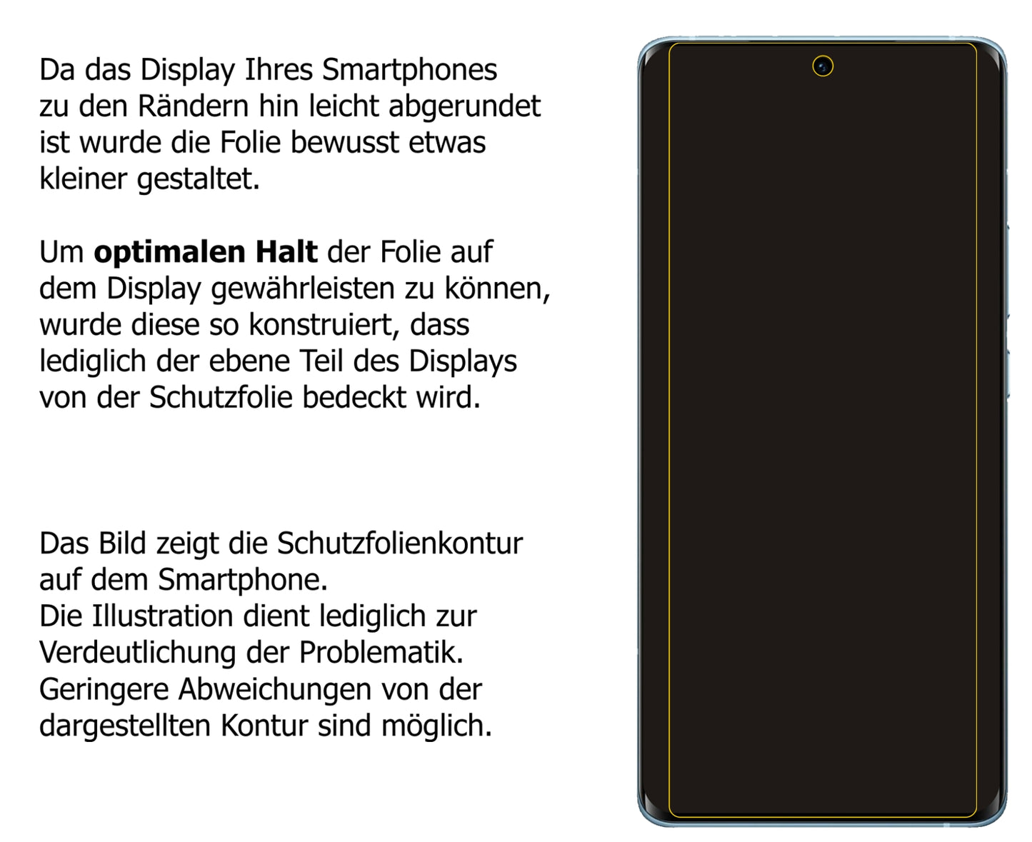 dipos Displayschutz für Vivo X60 Pro, mattierte Oberfläche, robuste Festigkeit und perfekte Passform