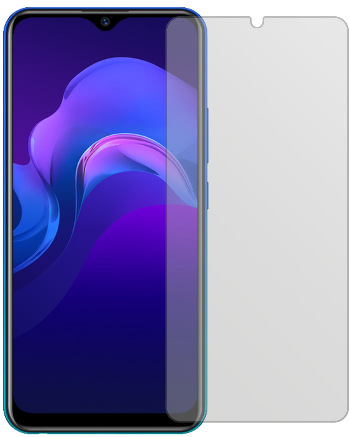 4x Schutzfolie matt für Vivo Y12 Display-Schutzfolie