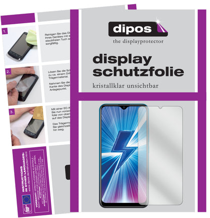 4x Schutzfolie klar für Vivo Y17 Display-Schutzfolie
