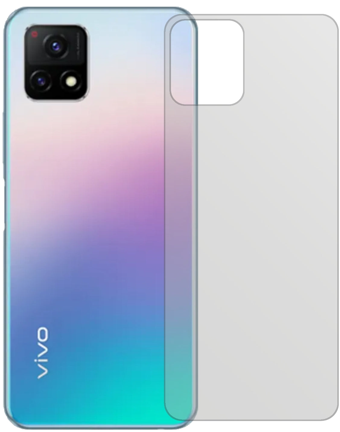 6x Schutzfolie matt für Vivo Y32 Rückseite Display-Schutzfolie